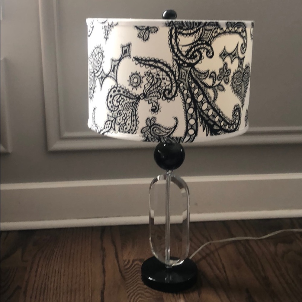 Black and white lamp